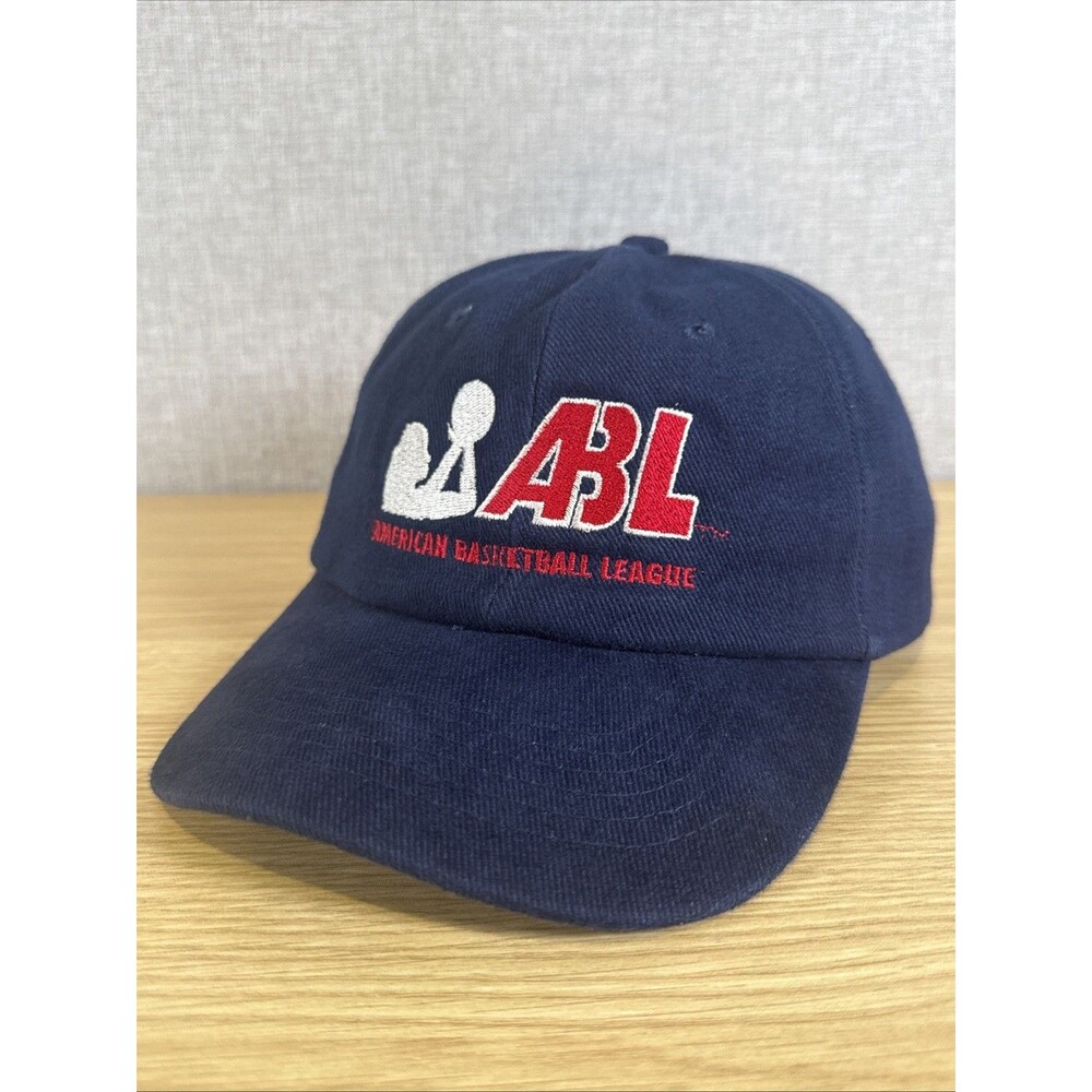 Vintage ABL American Basketball League Hat 1990s Defunct Womens Cap Navy